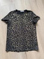 Mooi panterprint goudkleurig glittet shirt maat M, Maat 38/40 (M), May, Zwart, Ophalen of Verzenden