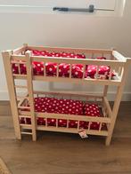 Goki Houten Stapelbed Poppen + Beddengoed, Ophalen, Nieuw