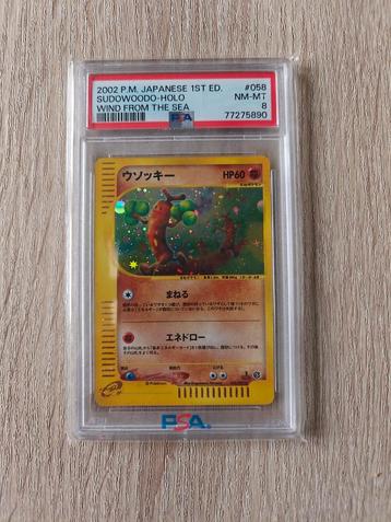 Sudowoodo Holo - Wind From the Sea - PSA 8 beschikbaar voor biedingen