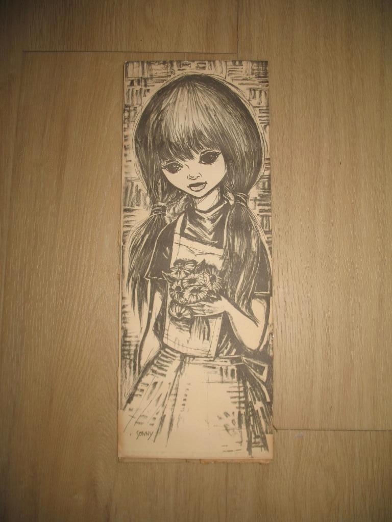 Oude Prent /  Tekening * Sonny Vintage, Ophalen of Verzenden