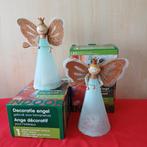 2 kerst engeltjes met lichtje, Diversen, Kerst, Ophalen of Verzenden, Zo goed als nieuw