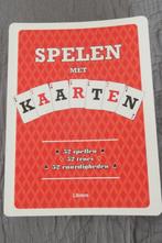 boek: spelen met kaarten,52 spellen,isbn 9789089980212, Gelezen, Ophalen of Verzenden