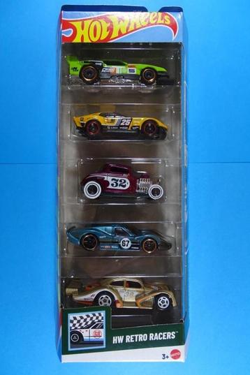 Hot Wheels 2025 HW Retro Racers 5 pack beschikbaar voor biedingen