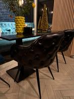 Nieuw uit doos! 2 chesterfield eetkamerstoelen, Huis en Inrichting, Stoelen, Twee, ., Zwart, Chesterfield