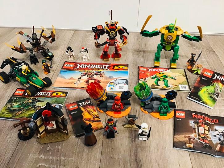 LEGO ninjago 7 sets, zie omschrijving, ZGAN., Kinderen en Baby's, Speelgoed | Duplo en Lego, Zo goed als nieuw, Lego, Complete set