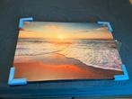Nieuwe gedrukte Foto - Strand bij Zonsondergang(75x50), Ophalen of Verzenden, Nieuw, Foto of Poster, Minder dan 50 cm