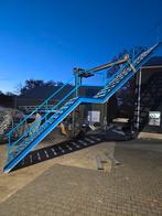 Stalen trap blauw. Hoog 5,2 mtr. Nob174, Doe-het-zelf en Verbouw, Ophalen, Zo goed als nieuw, 2 tot 4 meter