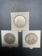 3 zilveren Juliana Rijksdaalder in verzamelkwaliteit, Ophalen of Verzenden, Koningin Juliana, 2½ gulden, Setje