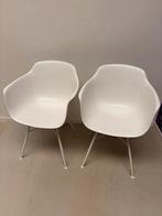 2 witte kuipstoelen, Ophalen, Gebruikt, Wit, Twee