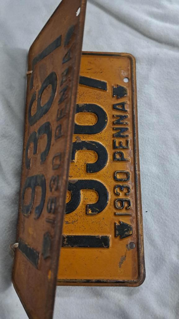 Vintage Pennsylvania Nummerplaten, Auto diversen, Autostickers, Ophalen of Verzenden