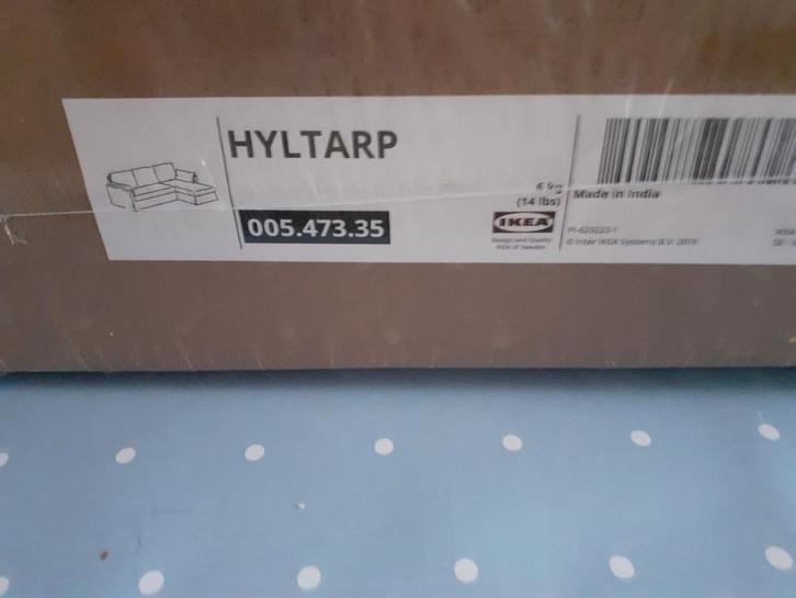 HYLTARP nieuwe hoes voor de 3-zits bank + chaise longue ikea, Huis en Inrichting, Banken | Bankstellen, Nieuw, Stof, Ophalen of Verzenden
