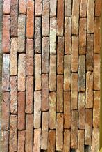 UNIEK! 140M2 antieke handvorm vechtformaat steen 21 x 4 rood, Doe-het-zelf en Verbouw, Metselstenen, Ophalen, Zo goed als nieuw