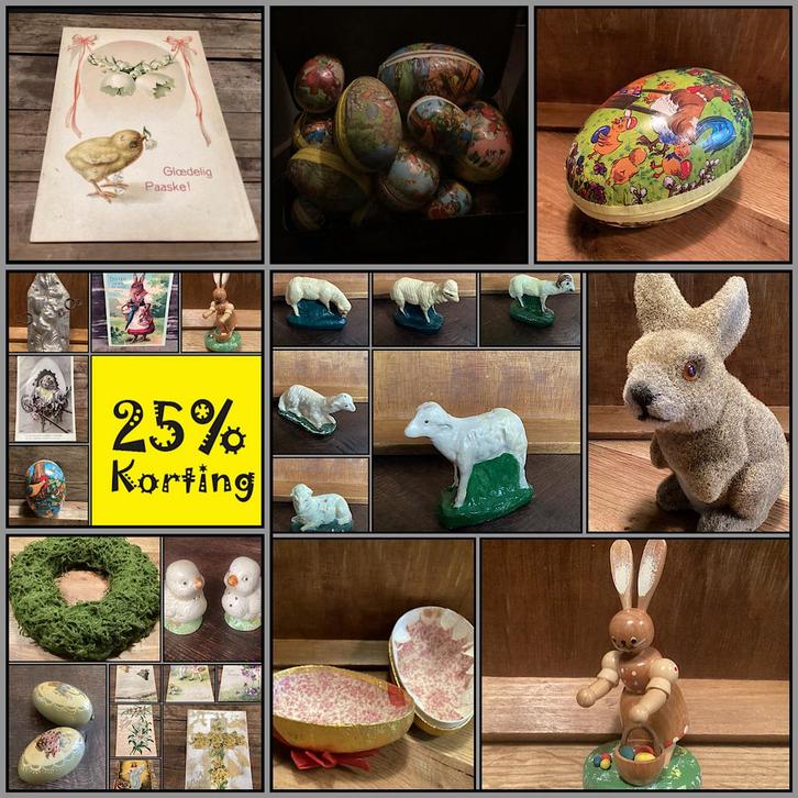 Flock,ertsgebergte, candy container, ansichtkaart, bakvorm…, Diversen, Pasen, Gebruikt, Ophalen of Verzenden