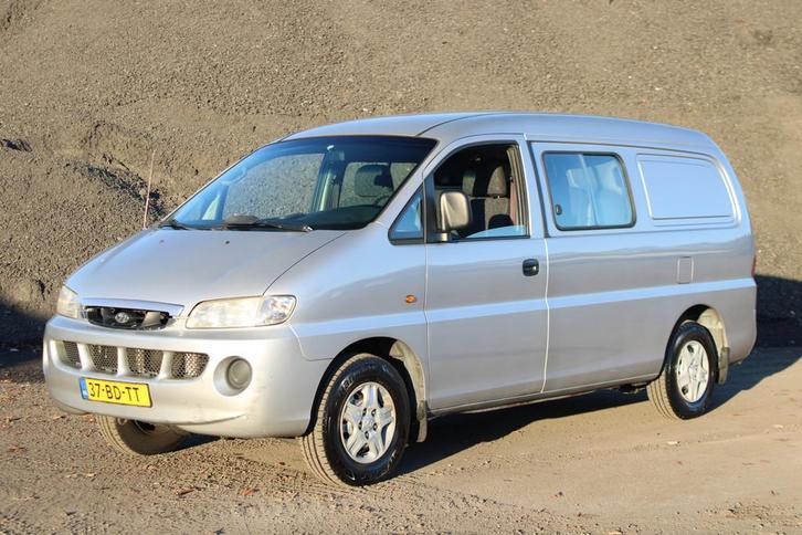 Hyundai H200 2.5 DC lang 6 seater (bj 2002), Auto's, Bestelauto's, Bedrijf, Te koop, Achteruitrijcamera, Alarm, Metallic lak, Parkeercamera