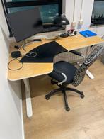 Hoekbureau met bureaustoel ikea te koop, Huis en Inrichting, Ophalen of Verzenden, Zo goed als nieuw
