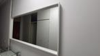 Wandspiegel met witte rand, Ophalen, Gebruikt, 125 cm of meer, Minder dan 100 cm