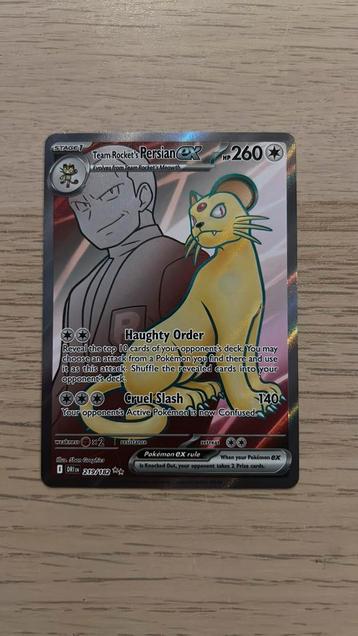 Team Rocket’s Persian EX #219/182 beschikbaar voor biedingen