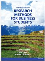 Research Methods for Business Students 7th edition, Ophalen of Verzenden