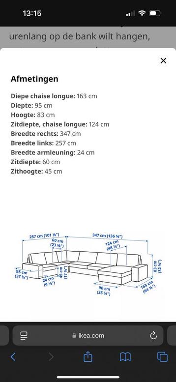 Kivik u bank hoekbank grijs groen - afbeelding 5