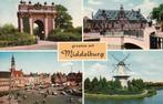 Middelburg  -  4-luik groeten uit Middelburg , 1962   =0016=, Ophalen of Verzenden, 1960 tot 1980, Gelopen, Zeeland