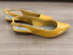 Laklederen slingbacks, Kleding | Dames, Schoenen, Tamaris, Schoenen met lage hakken, Verzenden, Geel