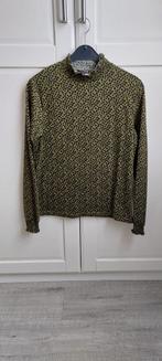 Shirt Groen met zwarte stippels 36, Ophalen of Verzenden, Zo goed als nieuw, Korte mouw, Maat 36 (S)