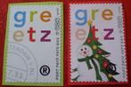 Nederland - 2x Greetz - 1x Postfris Kerst, Verzenden, Na 1940, Postfris
