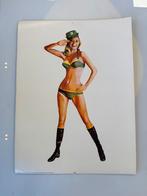 BP pin up oude reclame poster, Reclamebord, Gebruikt, ., Ophalen of Verzenden