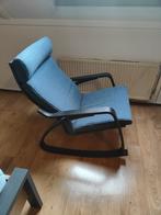 Ikea poäng zwart blauw schommelstoel, Ophalen of Verzenden, Zo goed als nieuw