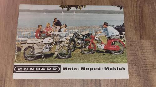 Zundapp reklamefolder D 1966 Modellen: 434, 433, 515, Fietsen en Brommers, Handleidingen en Instructieboekjes, Zo goed als nieuw