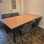 Vergadertafel 1x2m + 4 stoelen, Ophalen, Rechthoekig