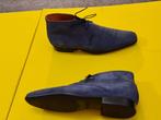 Prachtige Santoni half hoog schoenen met blauwe kleur 41/5, Zo goed als nieuw, Santoni, Veterschoenen, Verzenden