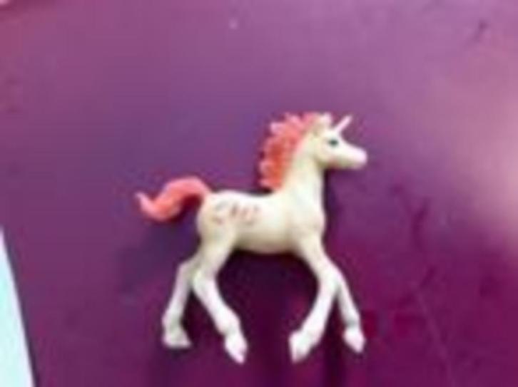 Schleich Bayala eenhoorn oranje, Verzamelen, Dierenverzamelingen, Zo goed als nieuw, Beeldje of Figuurtje, Paard, Verzenden