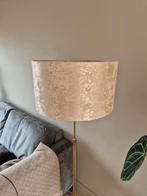 Luxe lampenkap, crème ivoor goudkleurig, 45 cm, Huis en Inrichting, Lampen | Vloerlampen, Ophalen of Verzenden, Zo goed als nieuw