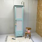 1 Deurs kledingkast kidsroom babykamer lichtblauw & webbing, Niet bekend, 50 tot 70 cm, 105 cm of meer, Zo goed als nieuw