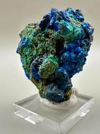 Azuriet met Malachiet en Limoniet – Daye Mine, Hubei, China, Ophalen of Verzenden, Mineraal