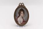 18e eeuws miniatuur portretje gesigneerd