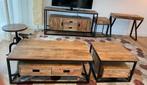 Nieuwe Benoa Mango Meubels tv-meubel 2 salontafels sidetable, Huis en Inrichting, Ophalen of Verzenden, Zo goed als nieuw, 25 tot 50 cm