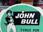 John Bull fiets banden oud reclamebord, Verzamelen, Ophalen, Reclamebord, Gebruikt, .