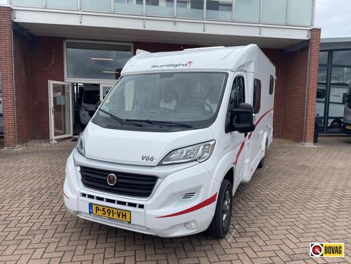 Sunlight V66, Caravans en Kamperen, Campers, Bedrijf, tot en met 2, Half-integraal, Sunlight, Diesel, Handgeschakeld, Standaard zit