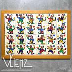 Vintage ROLF schoolpuzzel in houten frame Clowntjes, kleuren, 2 tot 4 jaar, Gebruikt, -, 10 tot 50 stukjes