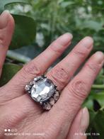 Statement ring met grote ovale steen, Ophalen of Verzenden