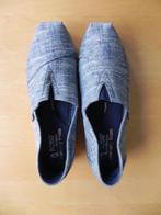 TE KOOP; BLAUW LINNEN DAMESSCHOENEN  MAAT 42, Ophalen, Blauw, Instappers, BOBS