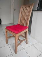Houten Eettafel Stoel Met Kussen, Huis en Inrichting, Stoelen, Ophalen, Hout, Gebruikt, Twee
