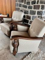2 Vintage rookstoelen jaren 50/60, Huis en Inrichting, Fauteuils, Ophalen, Minder dan 75 cm, Zo goed als nieuw, 50 tot 75 cm