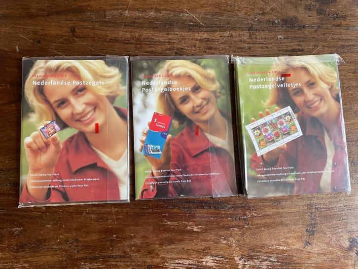 Jaarcollectie 2002, postzegels, boekjes en velletjes, Postzegels en Munten, Postzegels | Volle albums en Verzamelingen, Nederland