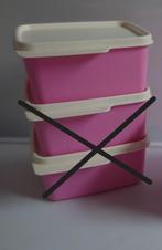Tupperware voorraaddoos Roze met wit deksel 500ML, Ophalen of Verzenden, Zo goed als nieuw, Wit, Overige typen