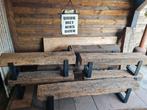 Bielzen buiten bankjes, Ophalen of Verzenden, Zo goed als nieuw, Hout