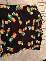 Janina top met ananasprint – maat 54, Ophalen of Verzenden, Zo goed als nieuw, Maat 46/48 (XL) of groter, Zwart