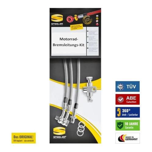 Remleidingset RVS,BMW R850R en R1100R 93-96 met ABS, Motoren, Onderdelen | Overige, Nieuw, Ophalen of Verzenden